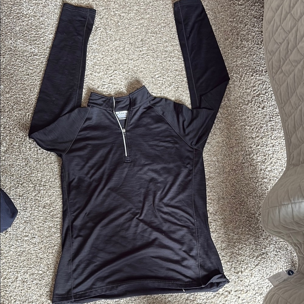 ASICS Black Quarter-Zip Pullover